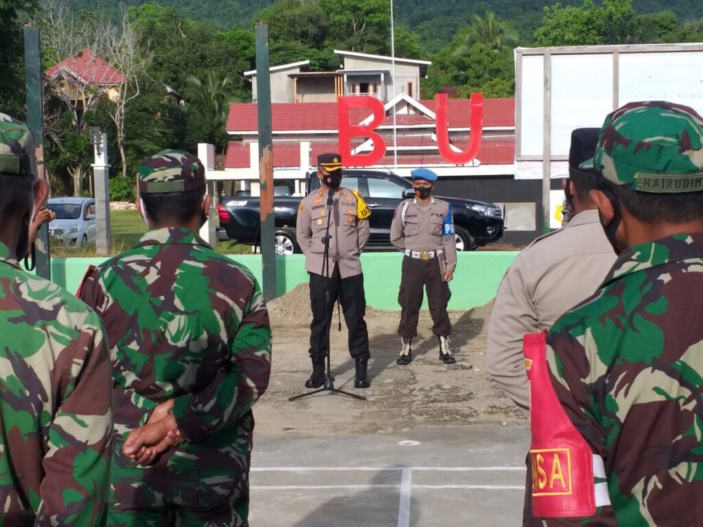 Apel Bersama, Kapolres Buton Sebut TNI Punya Peran Penting, Khususnya di Daerah Teroterial