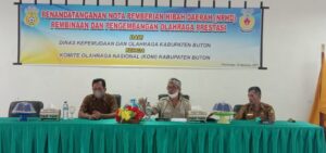 Rapat Penandatanganan NPHD, Kadispora Sebut Ketua KONI Tak Punya Niat Bangun Buton, Syamsir Mencak-mencak
