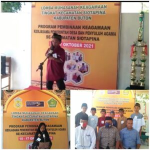 Lomba Muhasanah Keagamaan Lingkup Kecamatan Siotapina Berakhir Hari Ini, Camat: Hasilnya Diumumkan Saat Wisuda Santri