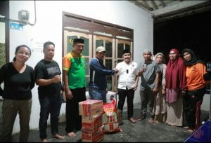 Lewat Sabaruddin Paena, Ketua KNPI Sultra Berbagi Sembako di 7 Posko MTQ di Wabula