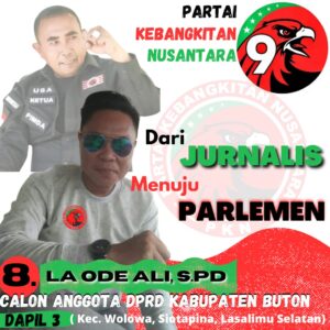 Jurnalis Menuju Parlemen, Lewat PKN La Ode Ali Siap Tarung di Pilcaleg Buton: Mengawal Demokrasi dari Dalam