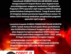 Beredar di Medsos, Mahasiswa dan Pemuda Sultra Bakal Gelar Unras di KPK, Minta Kadis Perkebunan dan Holtikultura Ditangkap dan Diperiksa