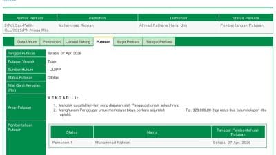 Gugatan Pemegang Hak Jaminan Rumah Mantan Bupati Buton Umar Samiun Ditolak