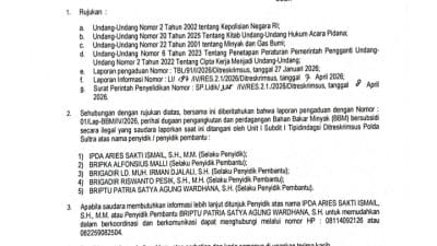 Polda Sultra Terbitkan SP2HP soal Dugaan Mafia BBM Ilegal di Buton, Aktivis: Jika Mandek, Kita Akan Demo Besar-besaran