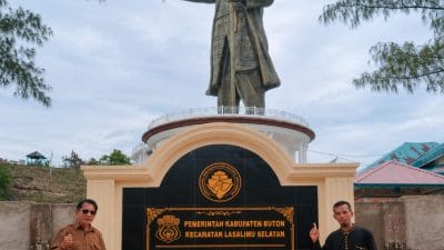 Pj Kades La Ode Gustamin Harap Patung Oputa Yi Koo Dibangun di Puncak Gunung Siontapina: Untuk Mengenang Sejarah dan Tempat Wisata Baru