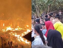 Janji Perbaikan Rumah Korban Kebakaran di Kamaru Tak Kunjung Tiba, Bupati Buton Malah Asyik Joget-joget di Pantai Komerate